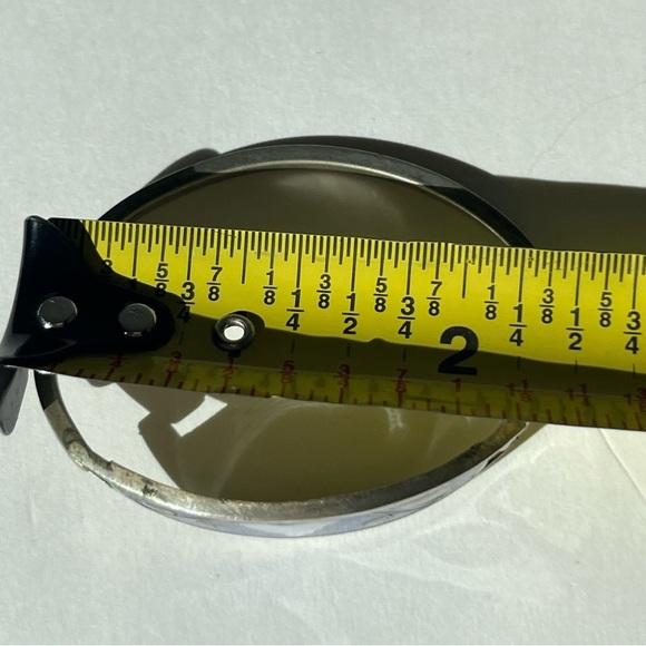 Vintage Alpaca Mexico Silver Abalone Inlay Hinge Bangle Bracelet - Picture 8 of 9